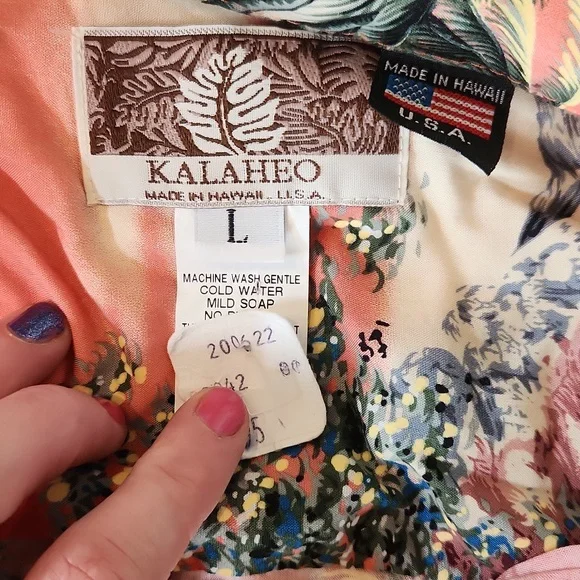 KalaHeo Vintage Tropical Print Hawaiian Shirt - Picture 2 of 3